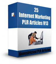 25 Internet Marketing PLR Articles V13